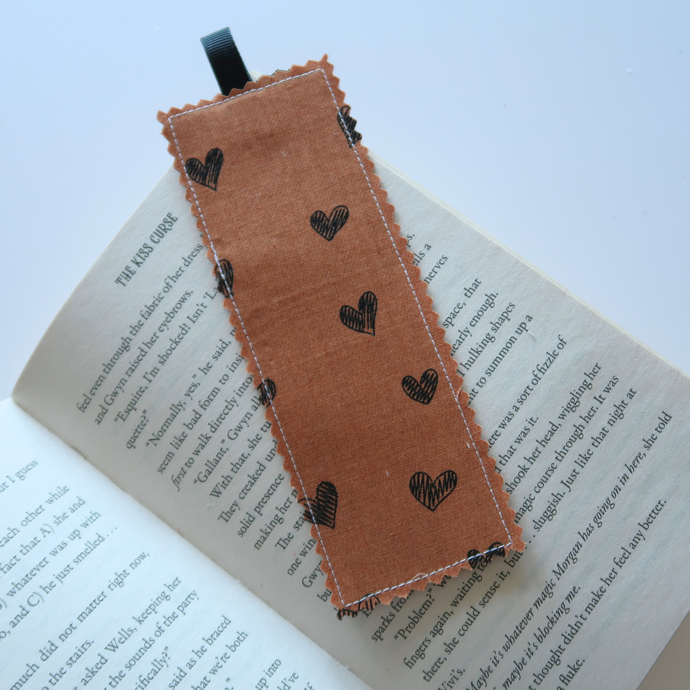 Brown Fabric Bookmarks