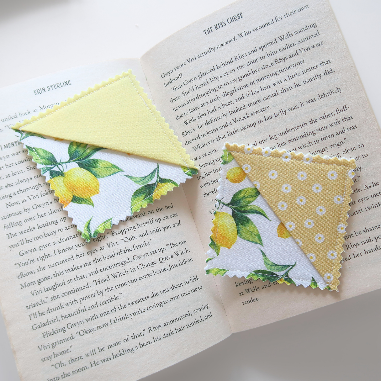Yellow Corner Bookmarks