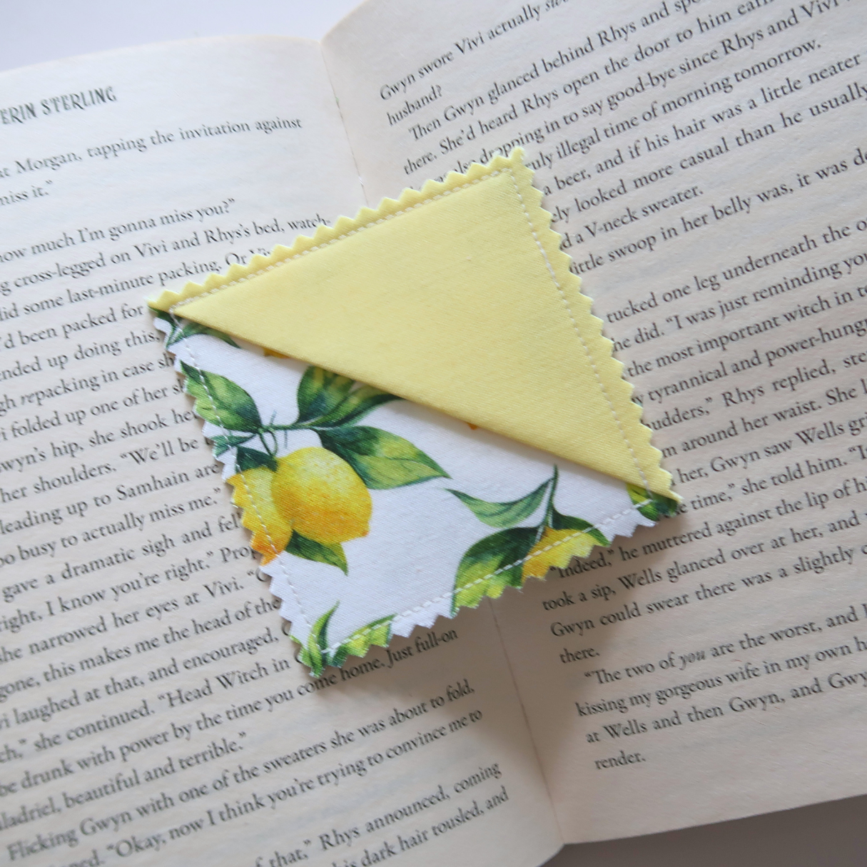 Yellow Corner Bookmarks