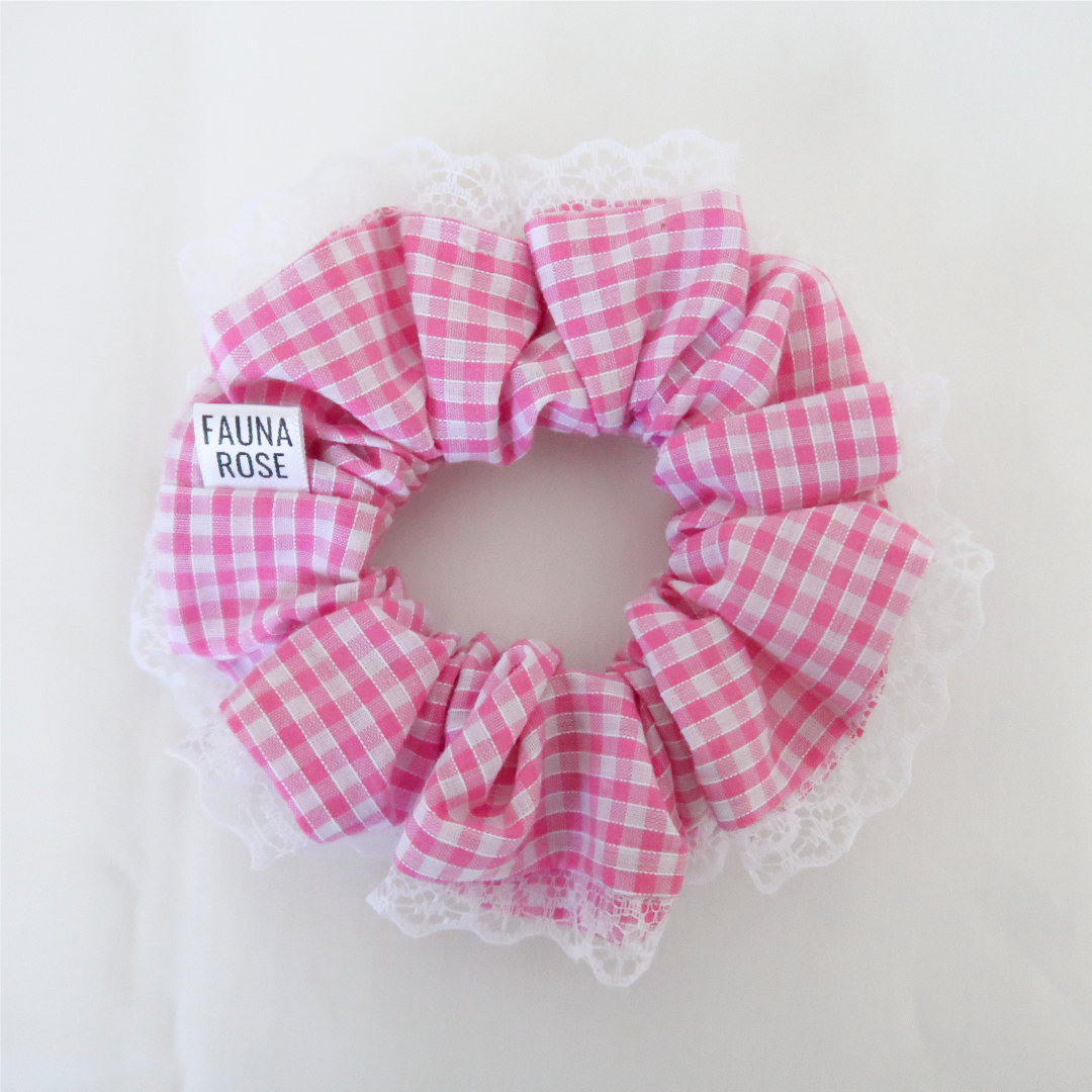 Rosalie Lace Detail Scrunchie