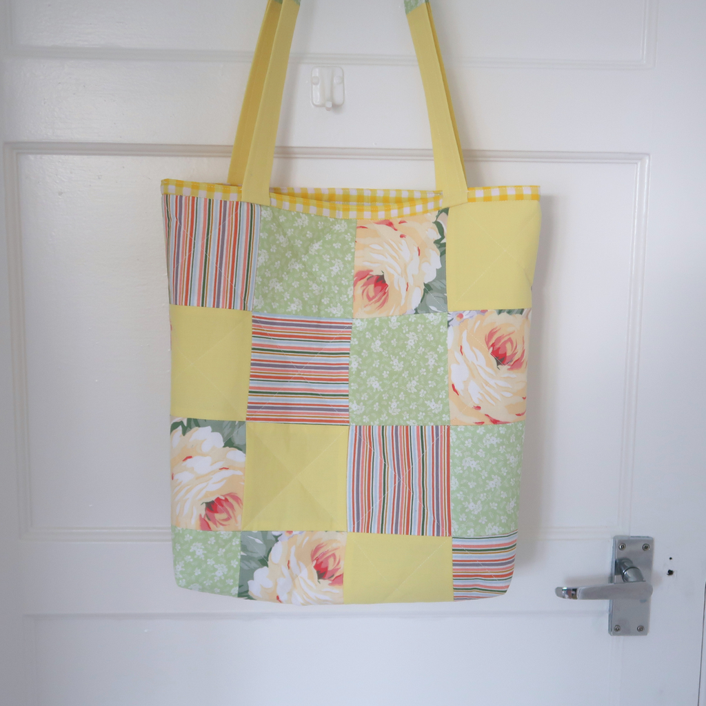 Summer Rose Tote Bag & Matching Mini Coin Pouch