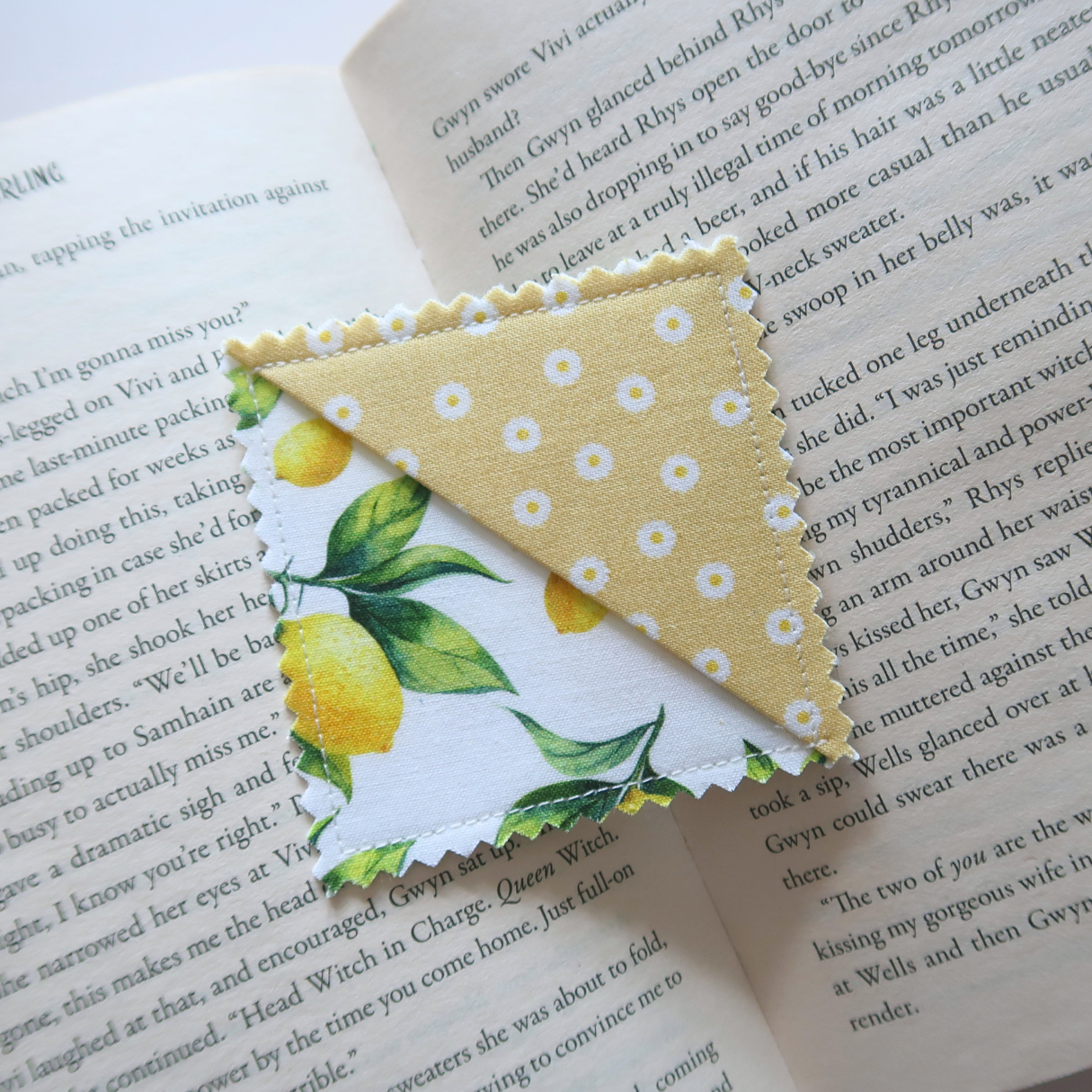 Yellow Corner Bookmarks