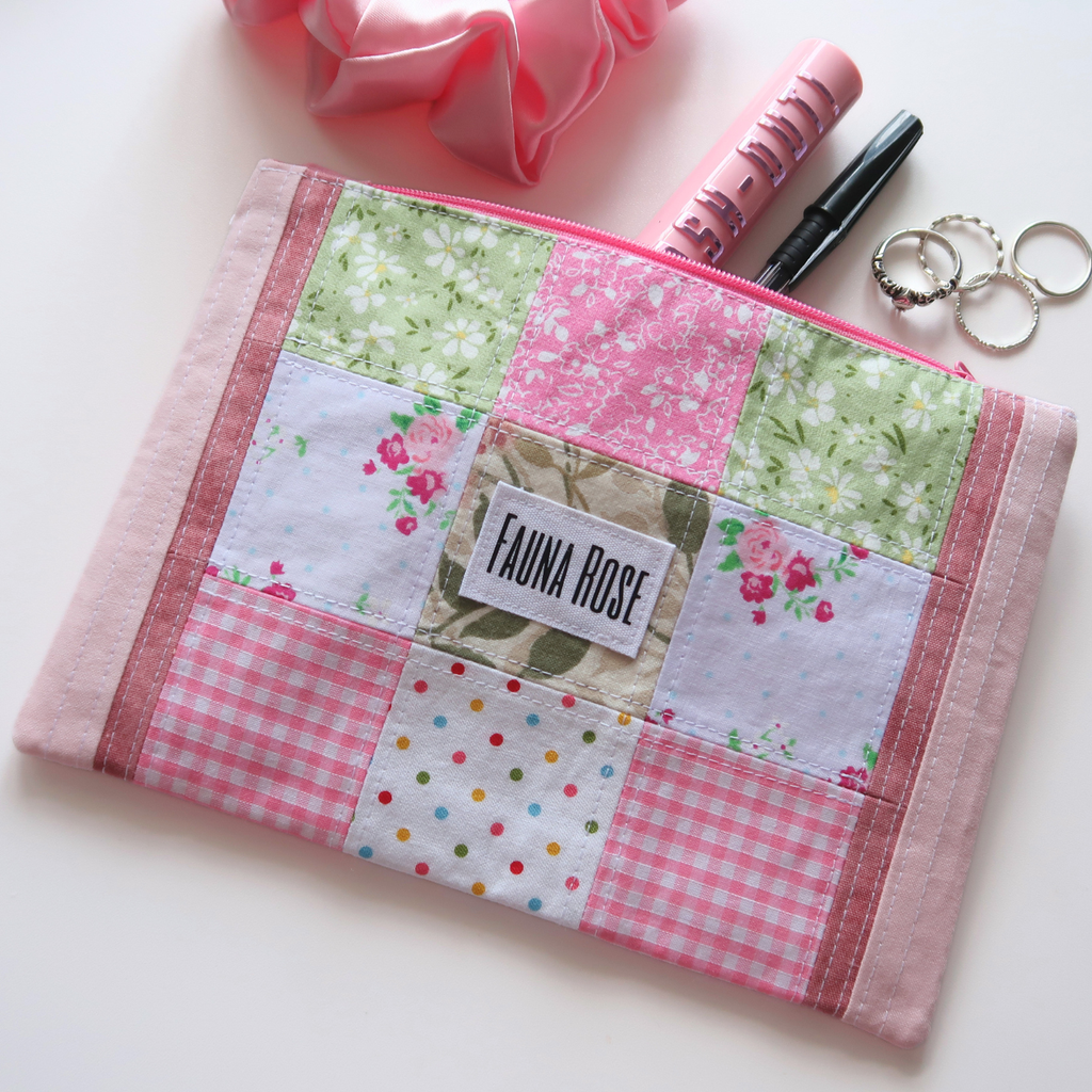 Meadow - Small Patchwork Zipper Pouch