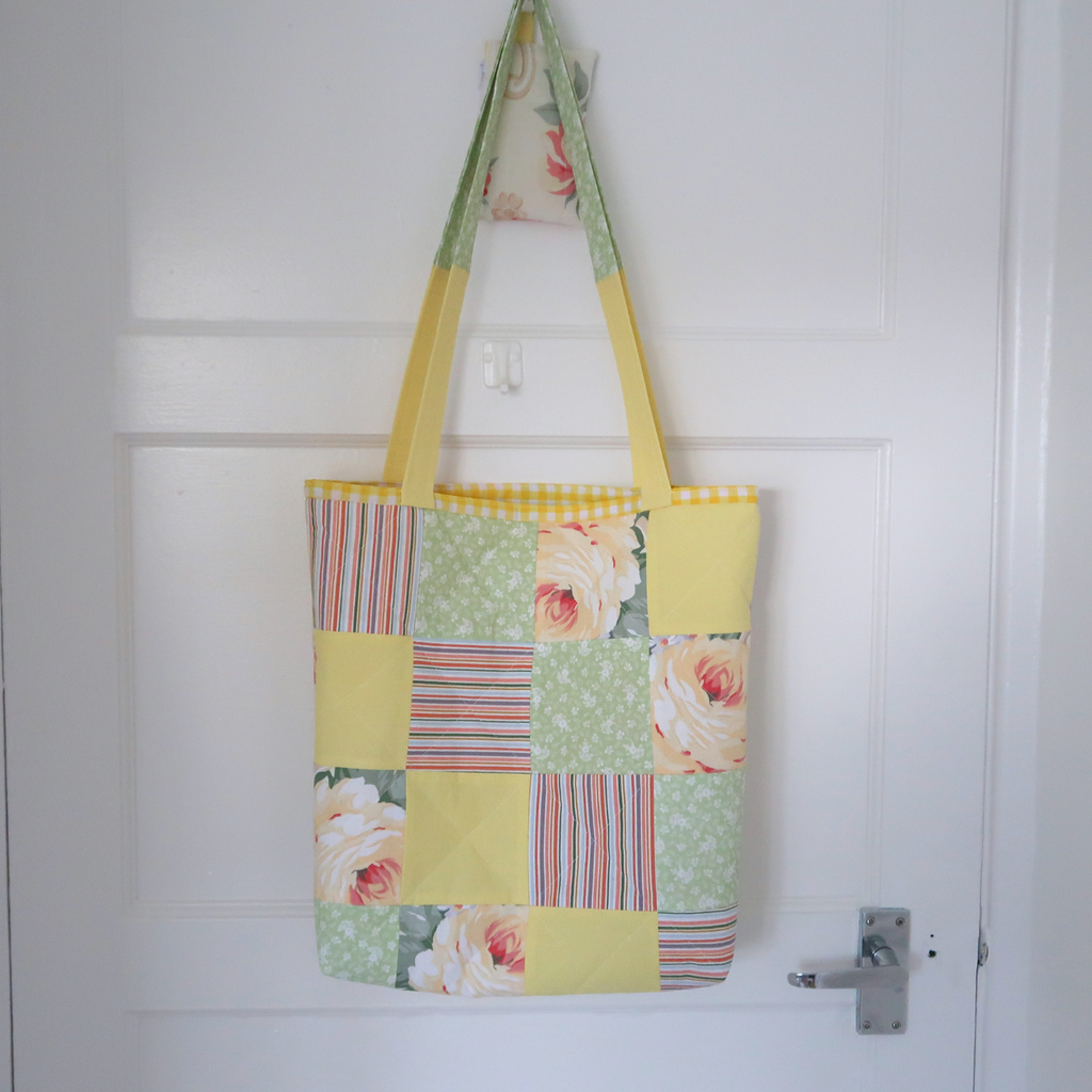 Summer Rose Tote Bag & Matching Mini Coin Pouch