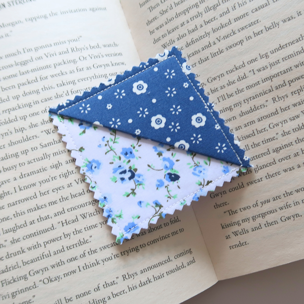 Blue Corner Bookmarks