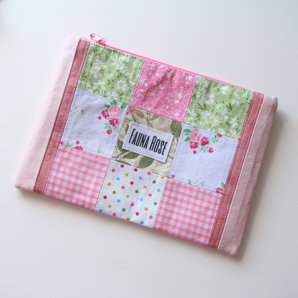 Meadow - Small Patchwork Zipper Pouch