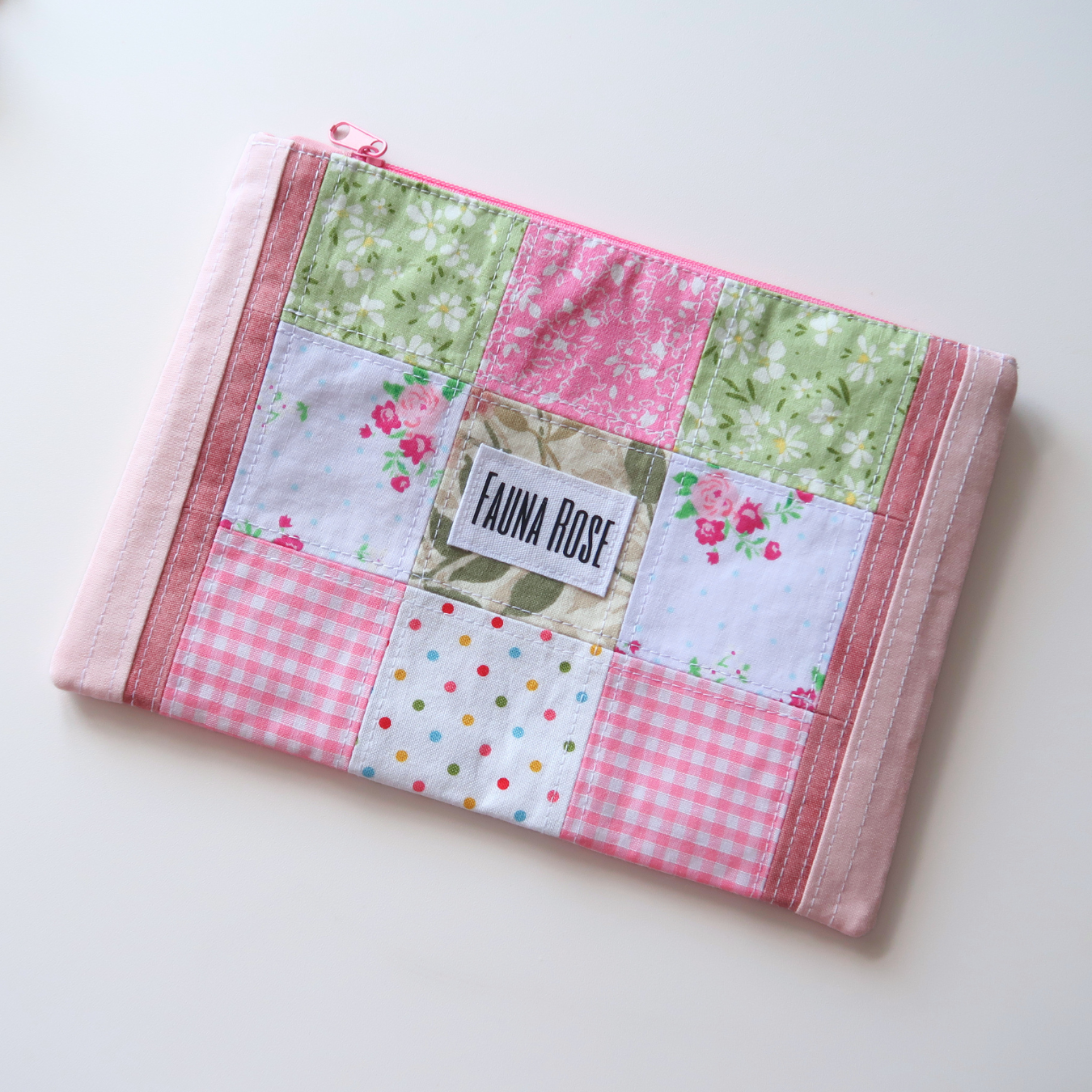 Meadow - Small Patchwork Zipper Pouch