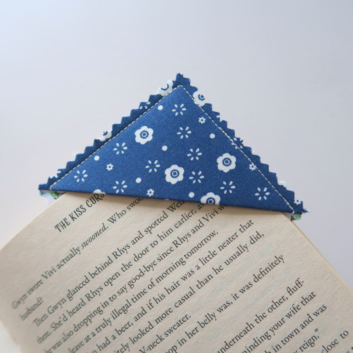 Blue Corner Bookmarks