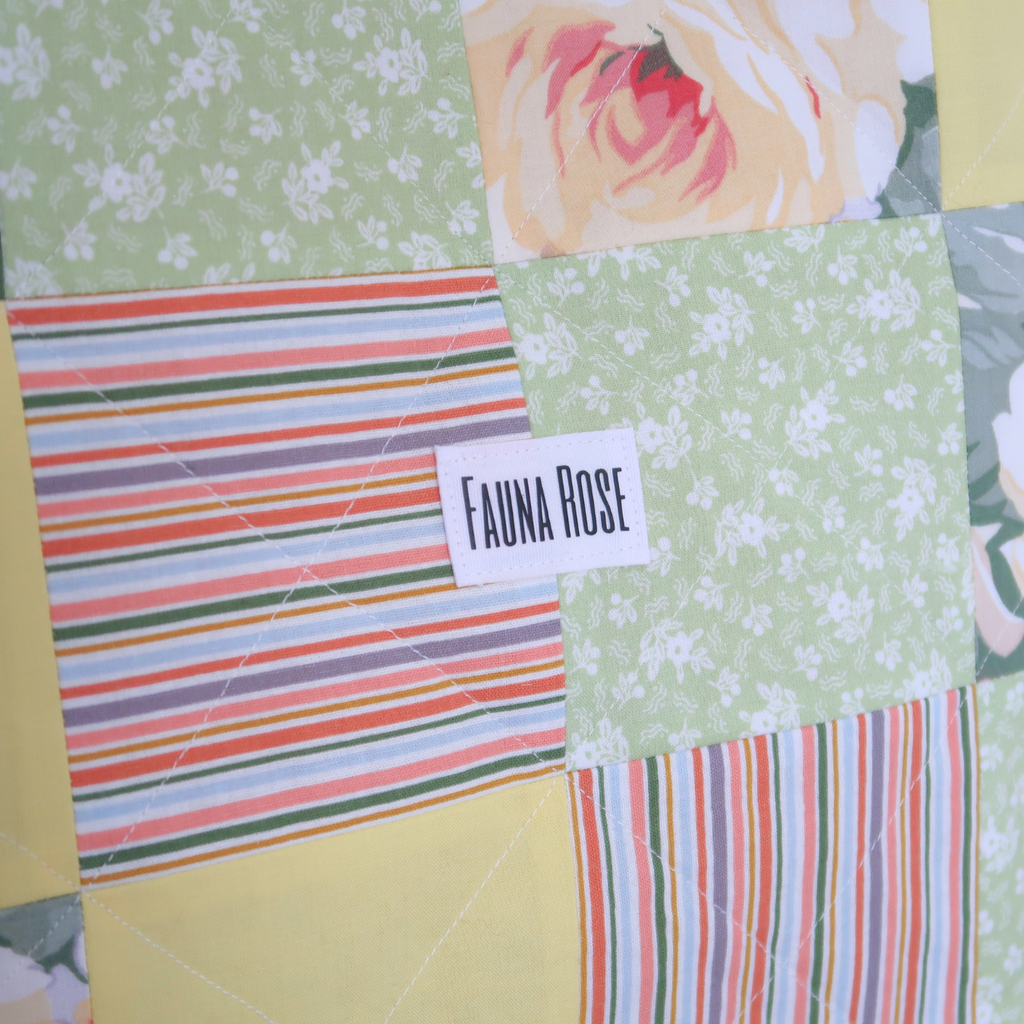 Summer Rose Tote Bag & Matching Mini Coin Pouch