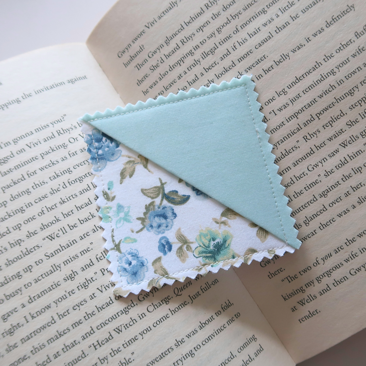 Blue Corner Bookmarks