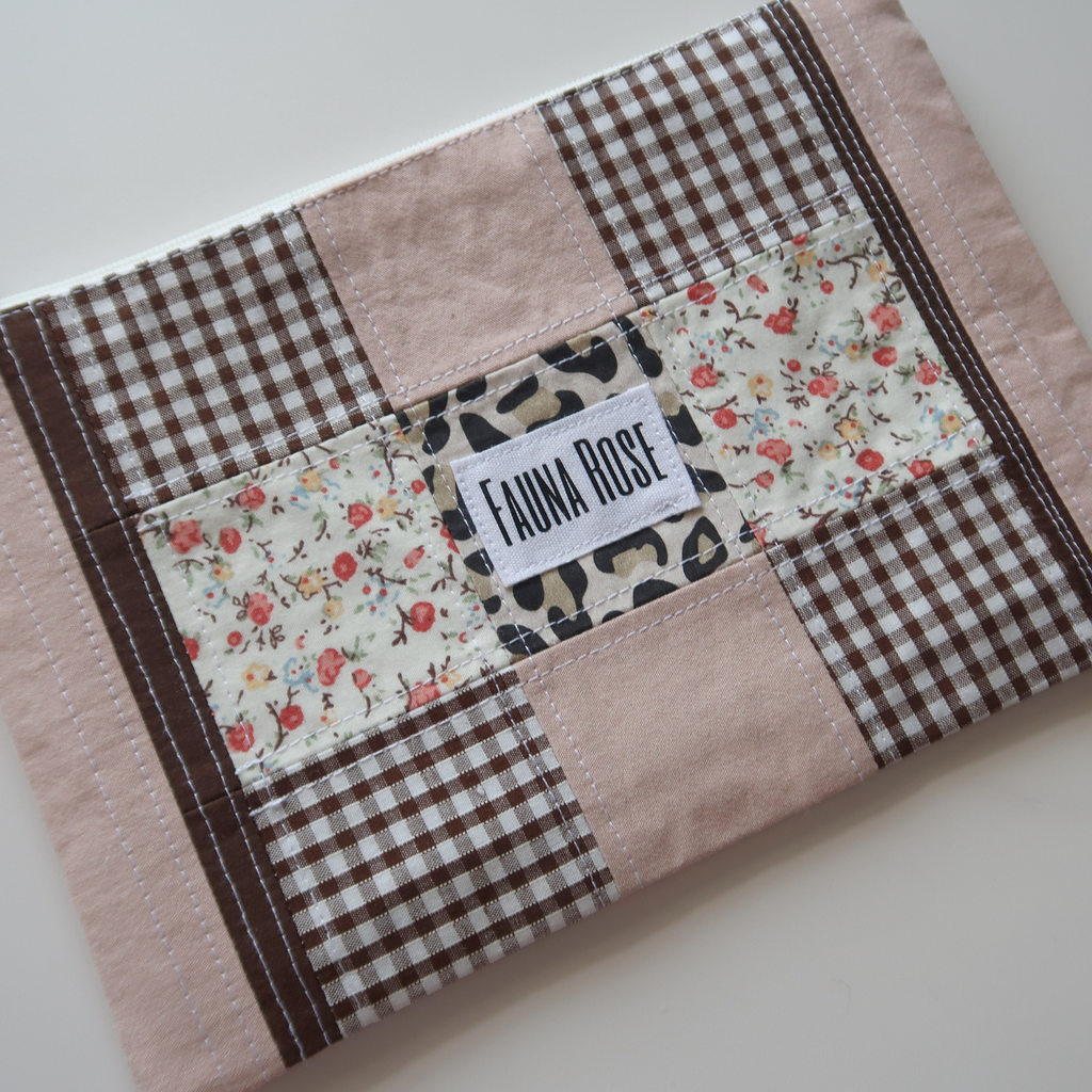 Sawyer - Small Patchwork Zipper Pouch