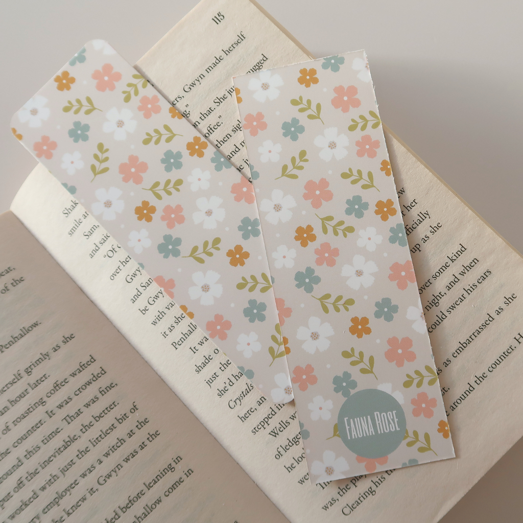 Ditsy Flowers Bookmark