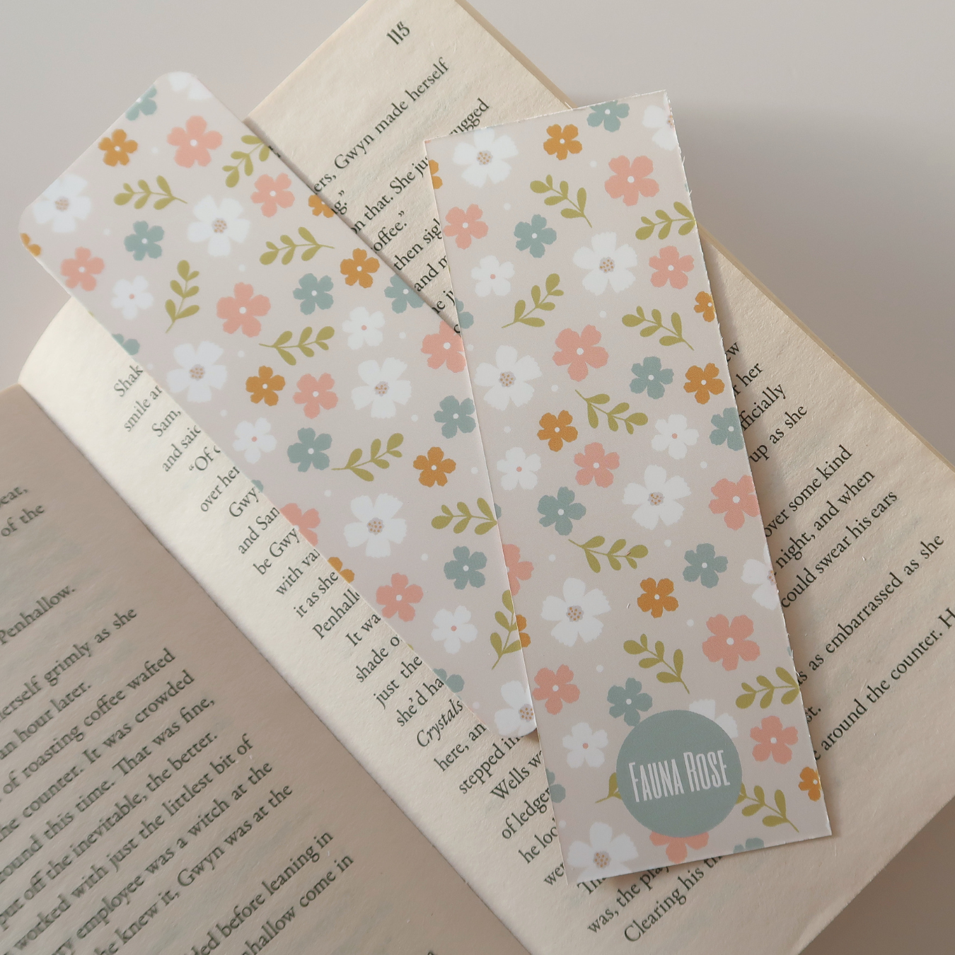 Ditsy Flowers Bookmark