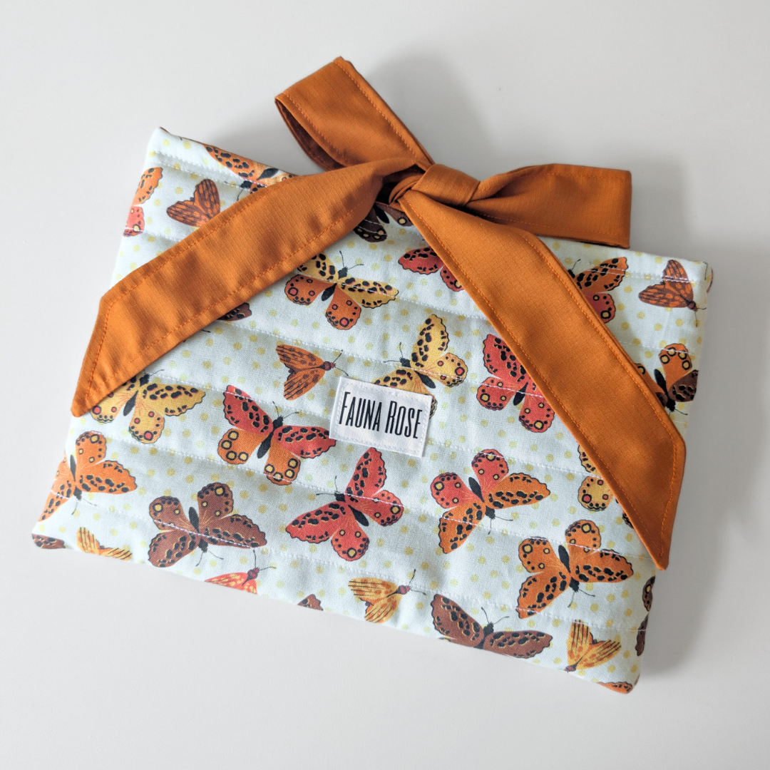 Autumnal Butterfly Book Sleeve - Medium