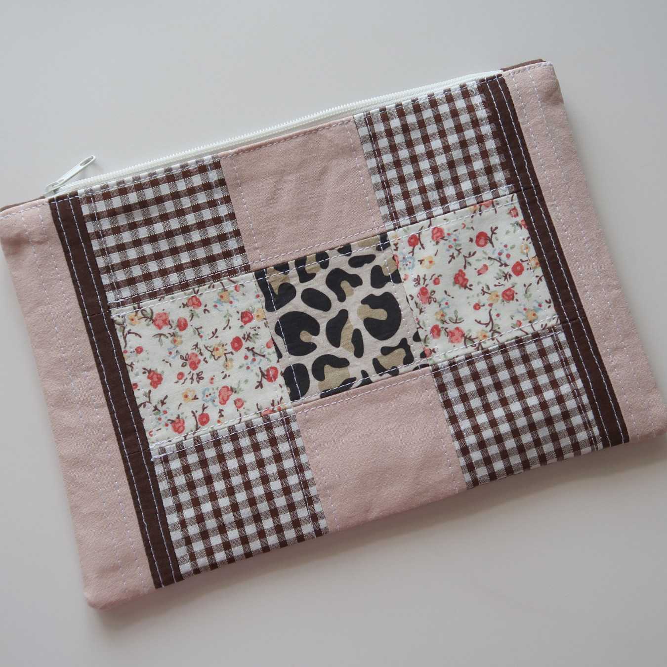 Sawyer - Small Patchwork Zipper Pouch