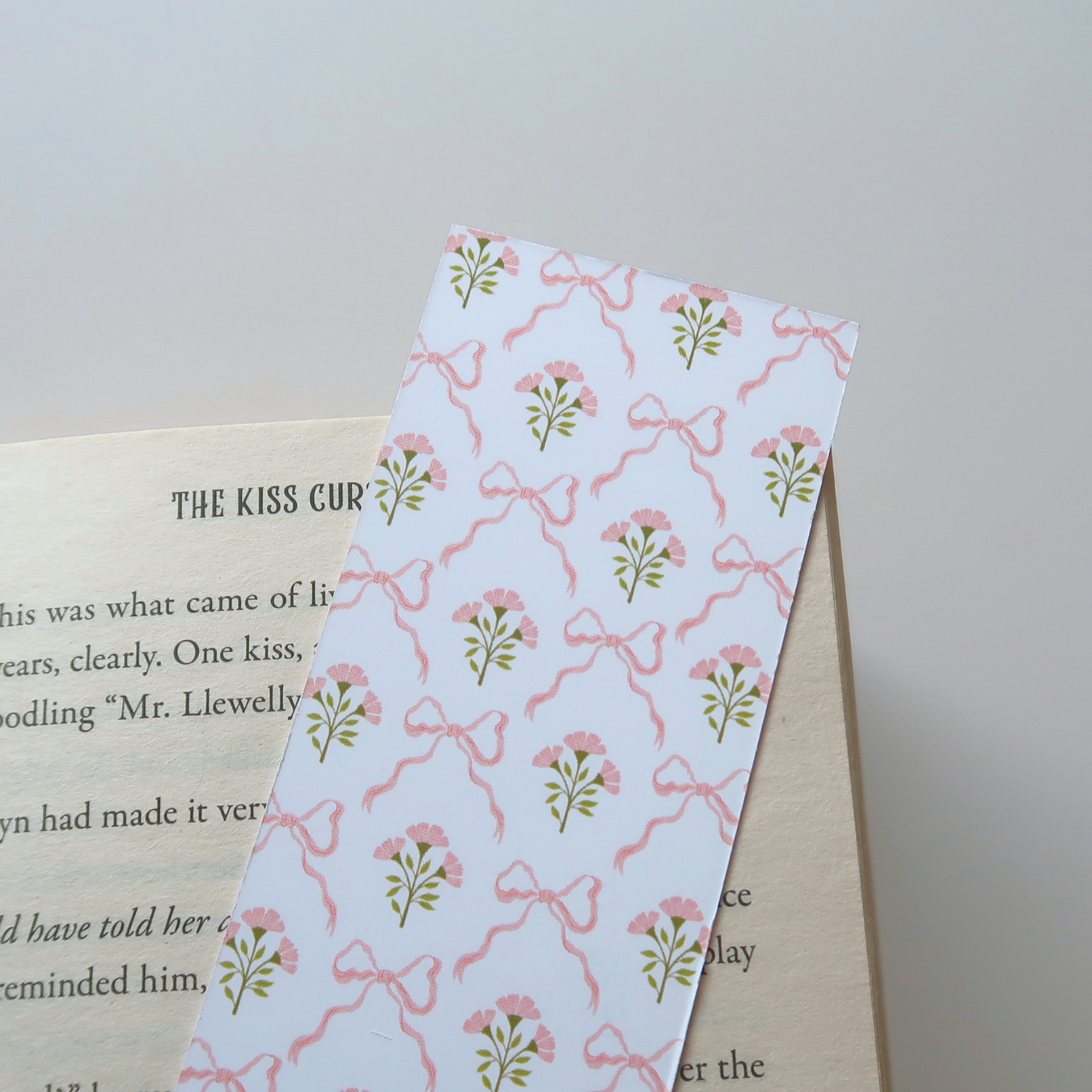 Coquette Floral Bookmark