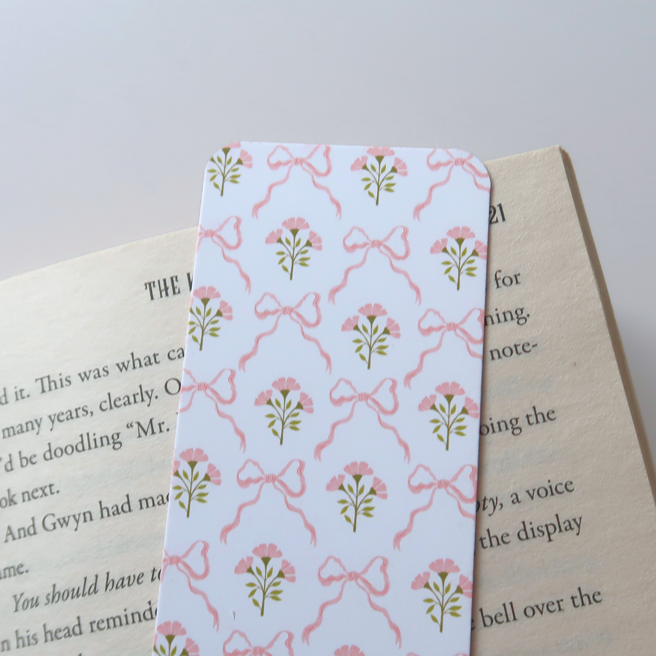 Coquette Floral Bookmark