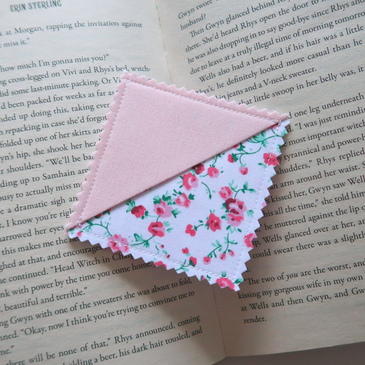 Pink Corner Bookmarks