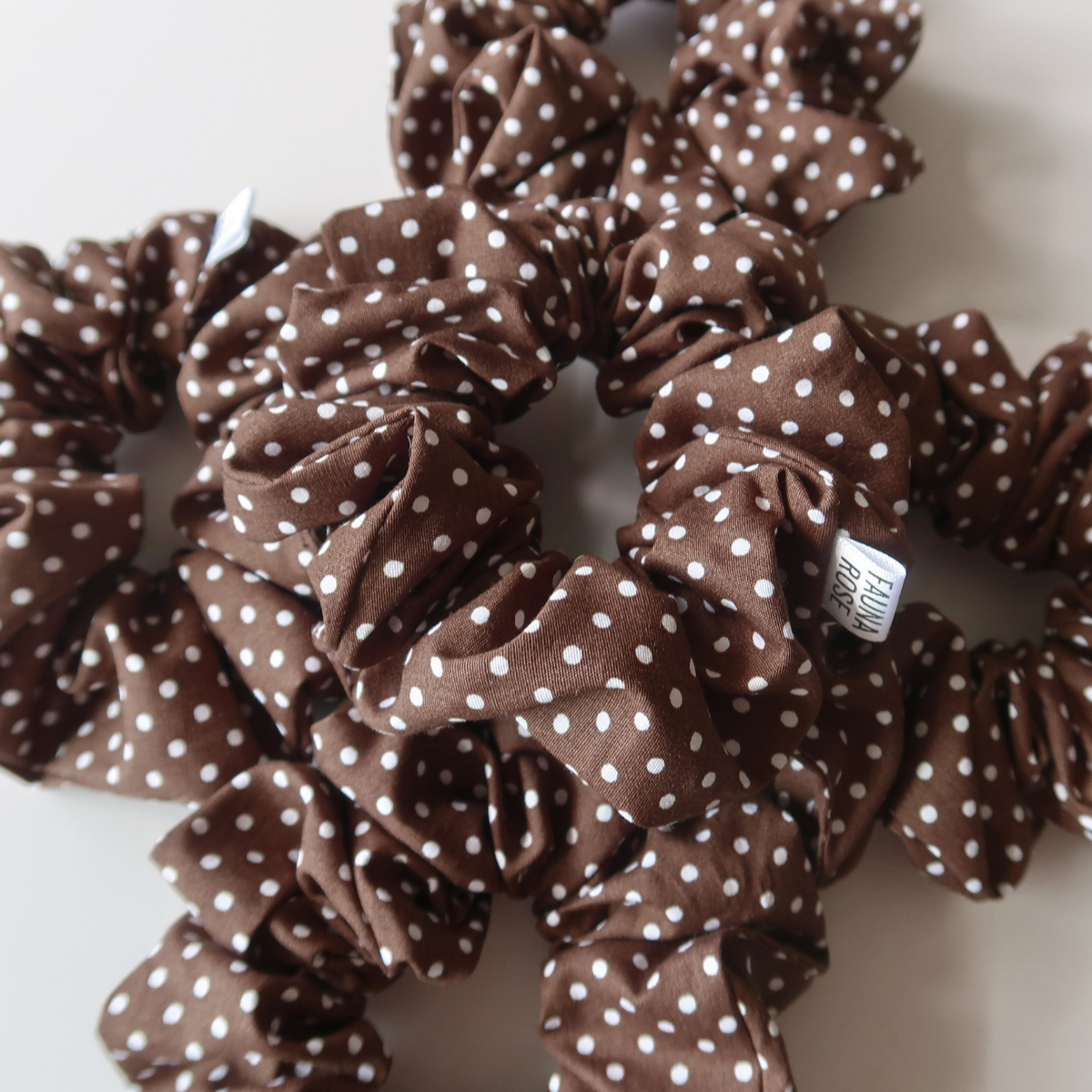 Polka Dot Mini Scrunchies