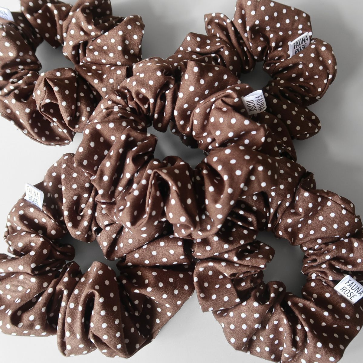 Polka Dot Mini Scrunchies
