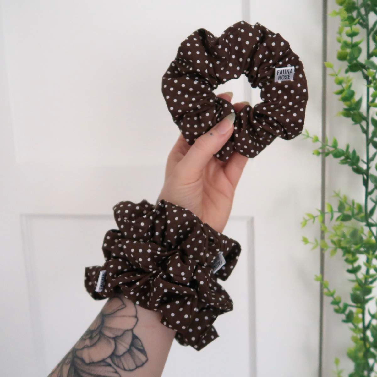 Polka Dot Mini Scrunchies