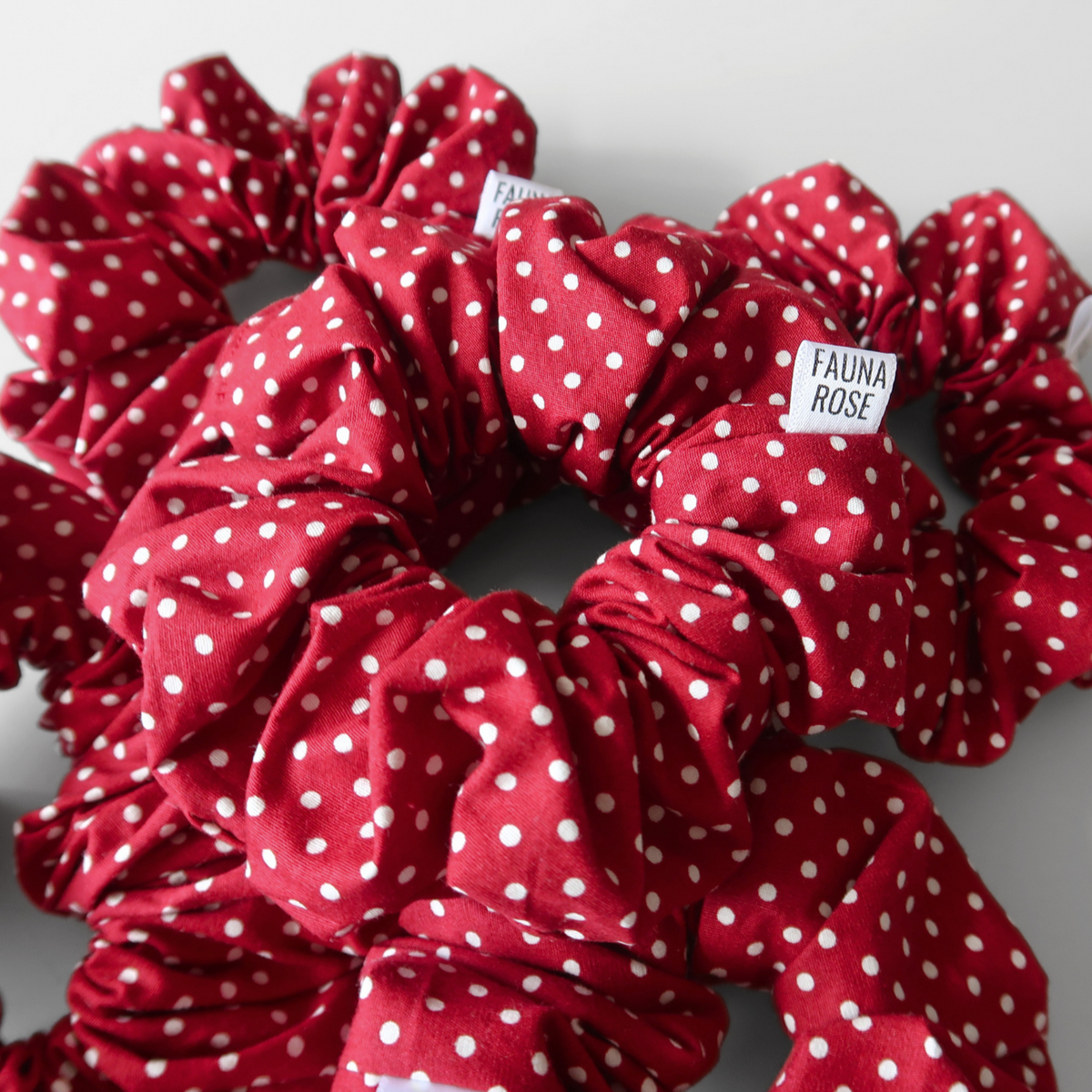 Polka Dot Mini Scrunchies