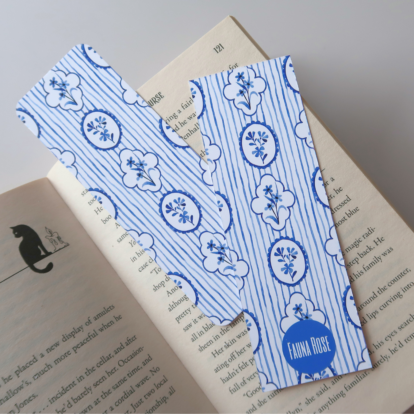 Floral Cameo Bookmark