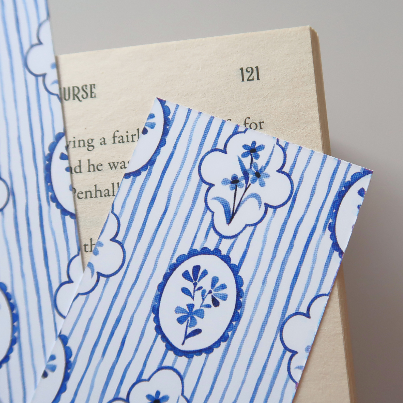 Floral Cameo Bookmark