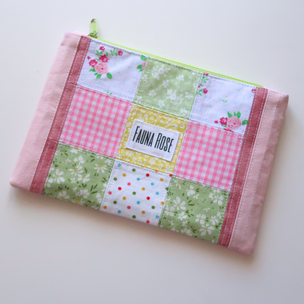Jolene - Small Patchwork Zipper Pouch