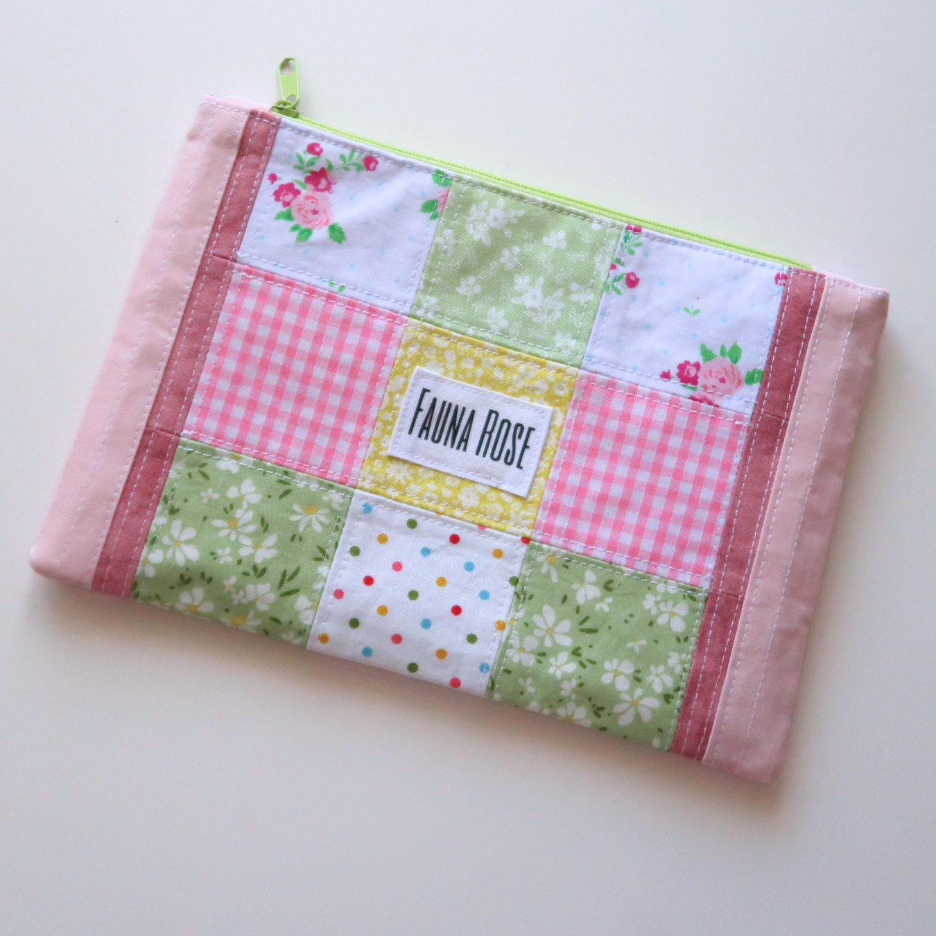 Jolene - Small Patchwork Zipper Pouch