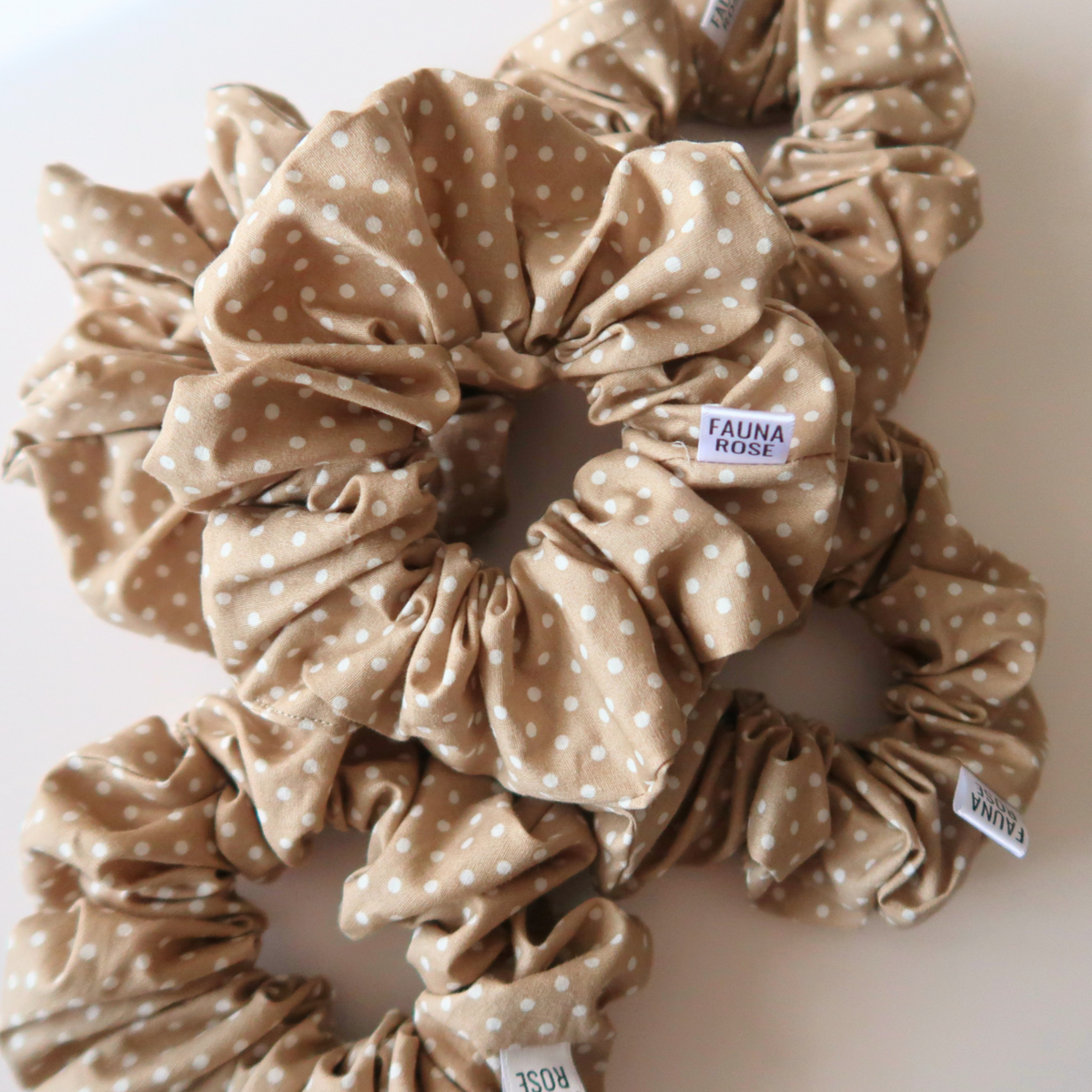 Polka Dot Mini Scrunchies
