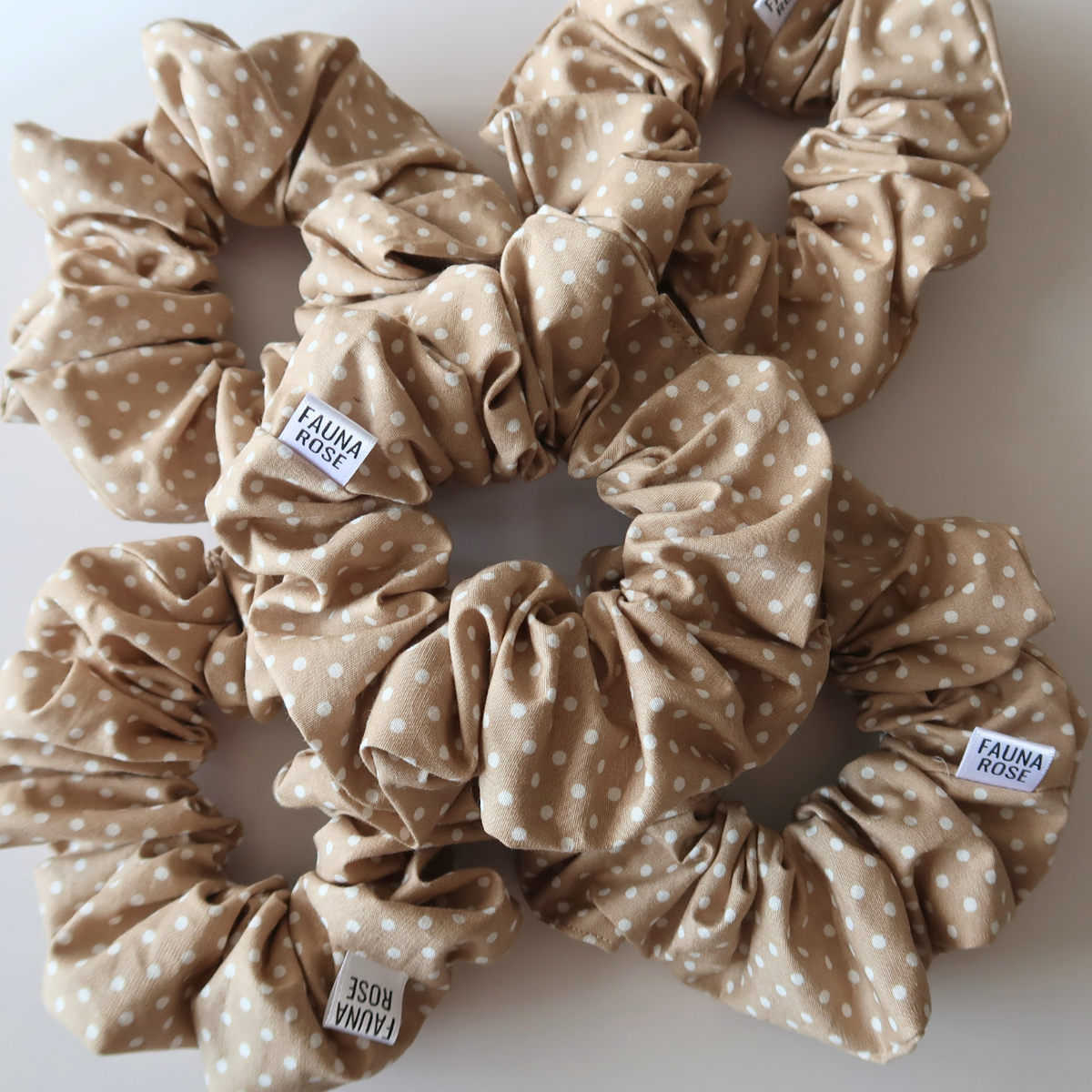 Polka Dot Mini Scrunchies