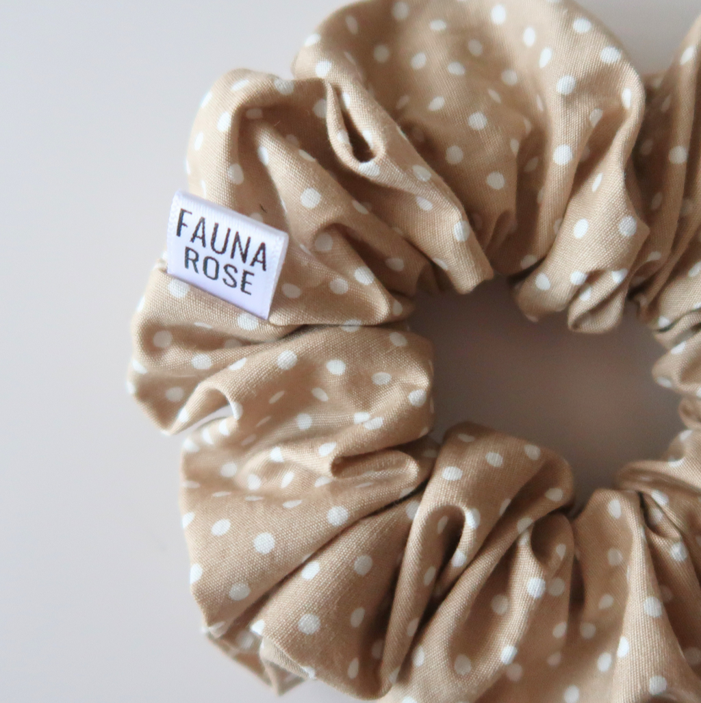 Polka Dot Mini Scrunchies
