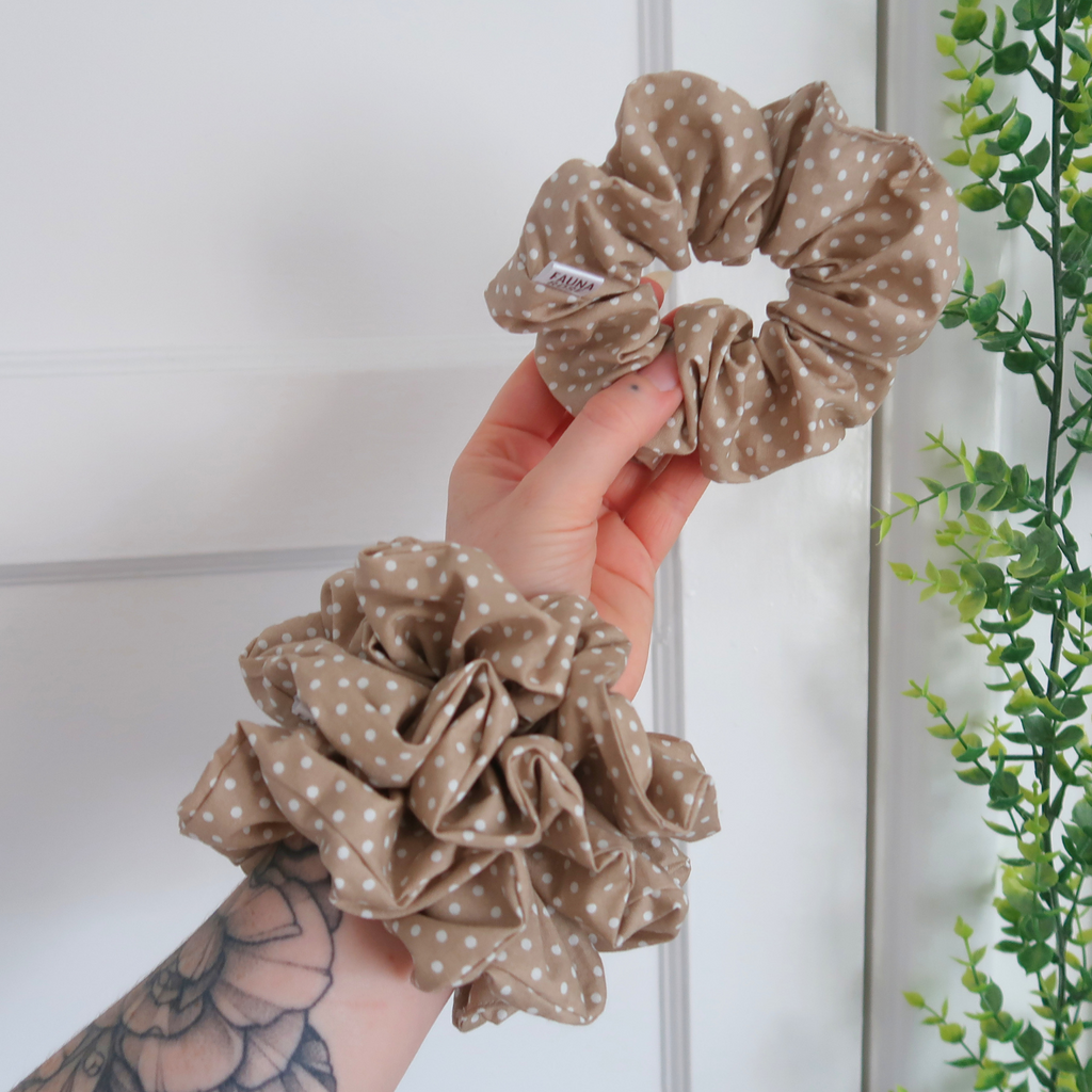 Polka Dot Mini Scrunchies