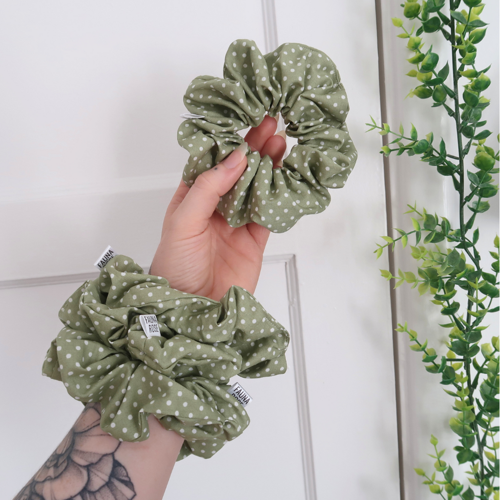 Polka Dot Mini Scrunchies