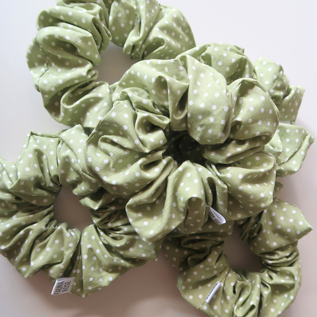Polka Dot Mini Scrunchies