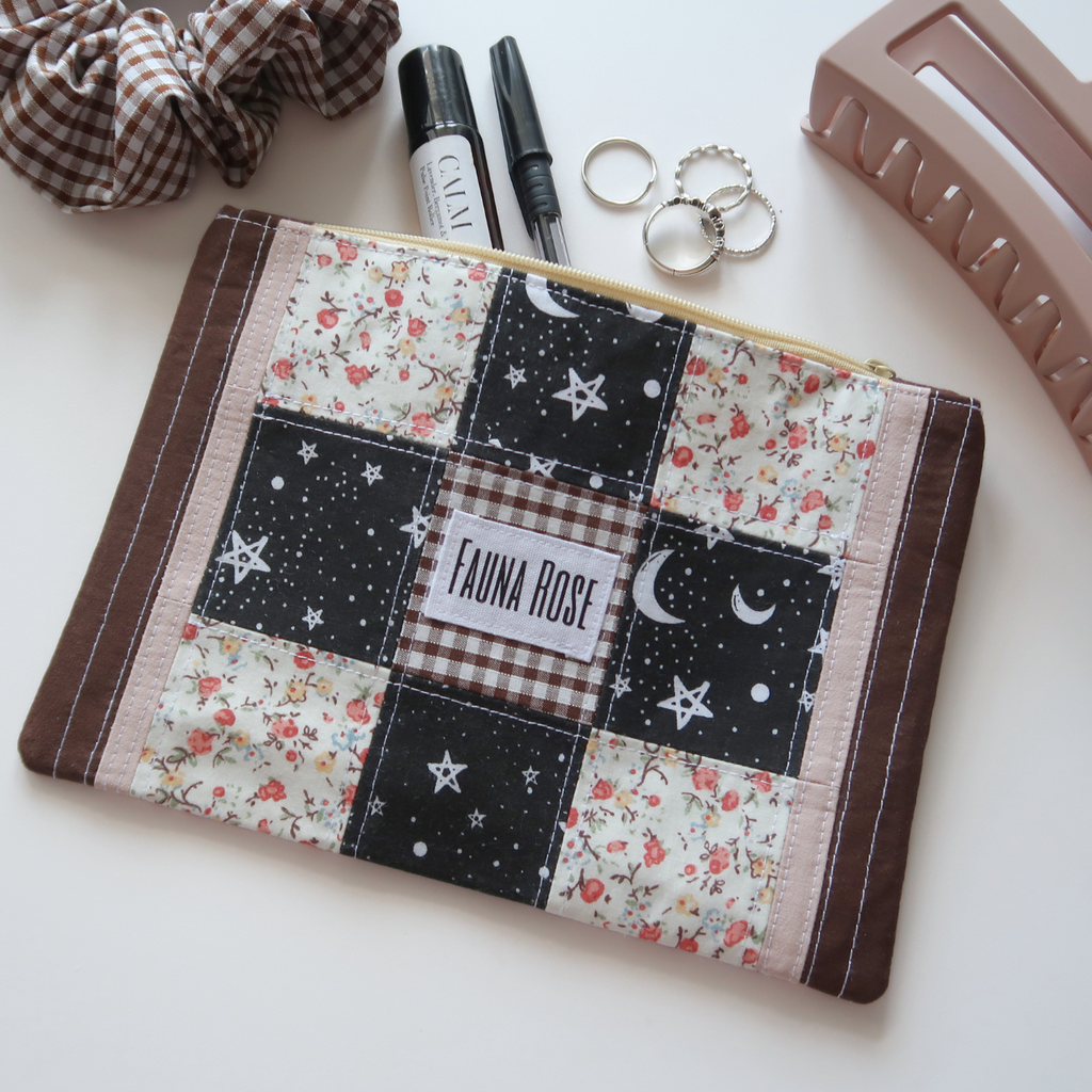 Dakota - Small Patchwork Zipper Pouch