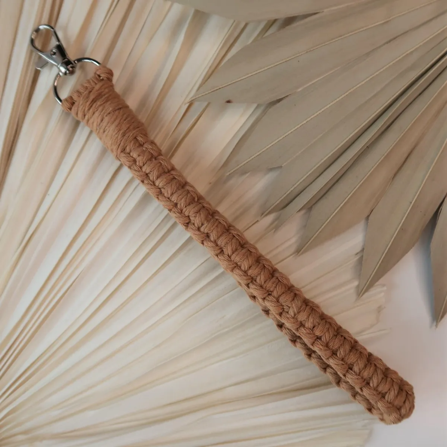 Latte Macramé Wristlet