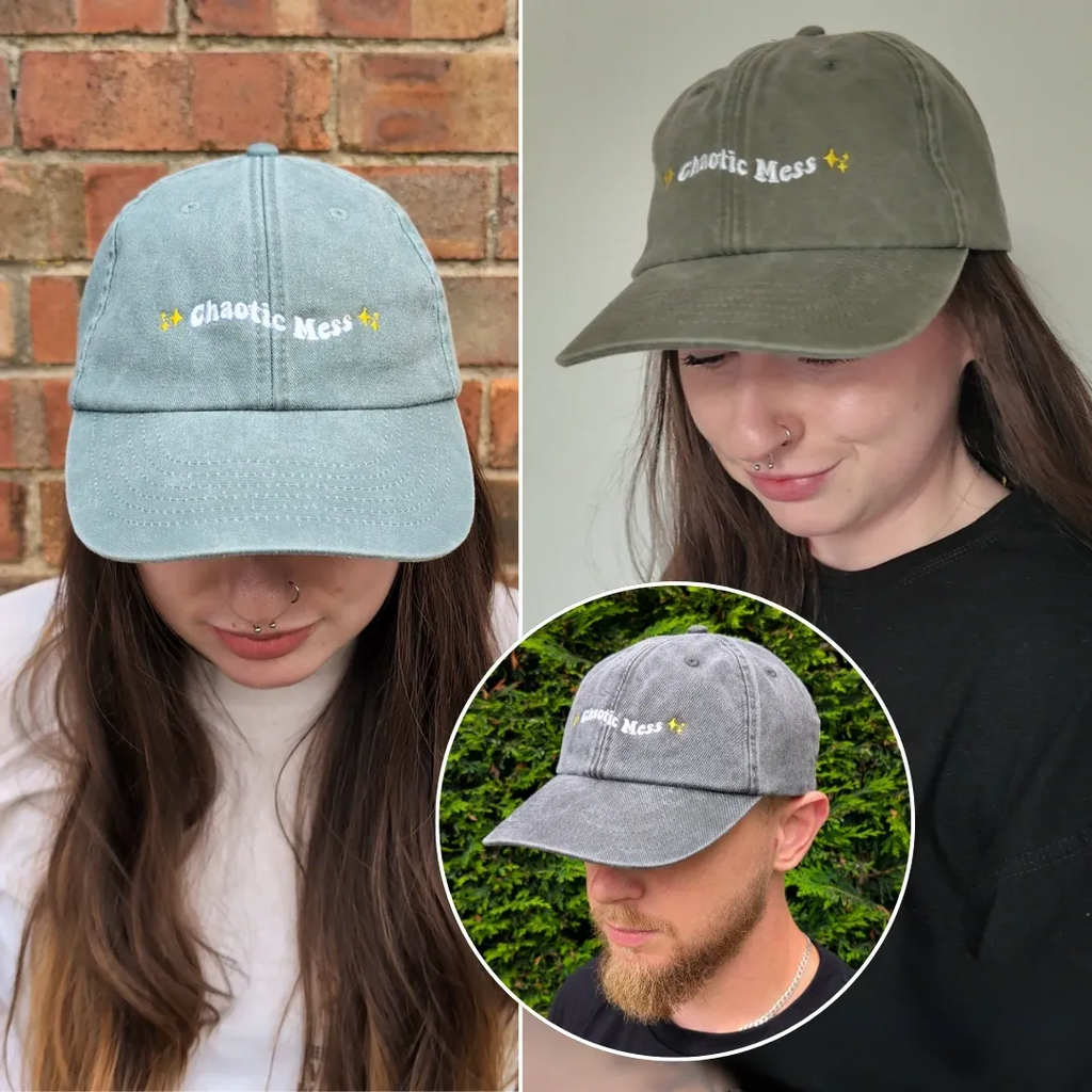 Chaotic Mess Vintage Style Cap