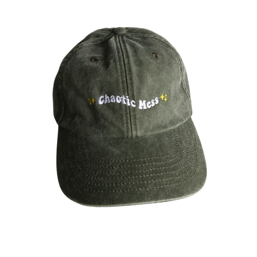 Chaotic Mess Vintage Style Cap