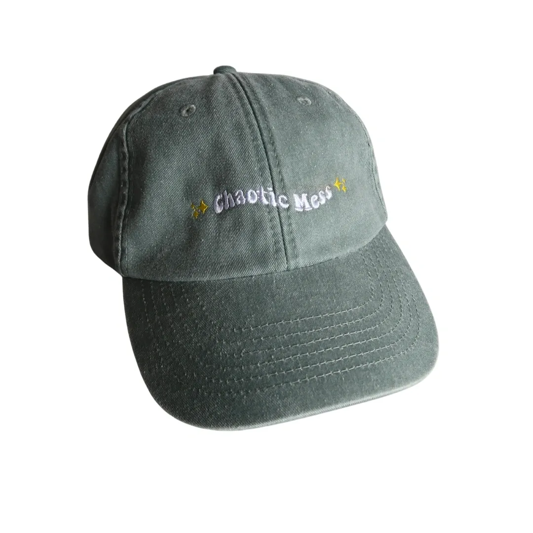 Chaotic Mess Vintage Style Cap