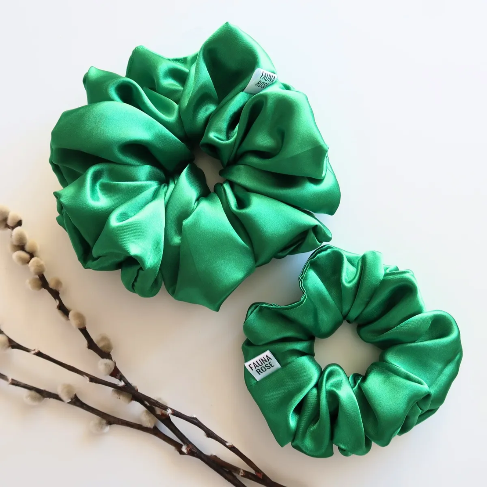 Emerald Scrunchie XL + Mini