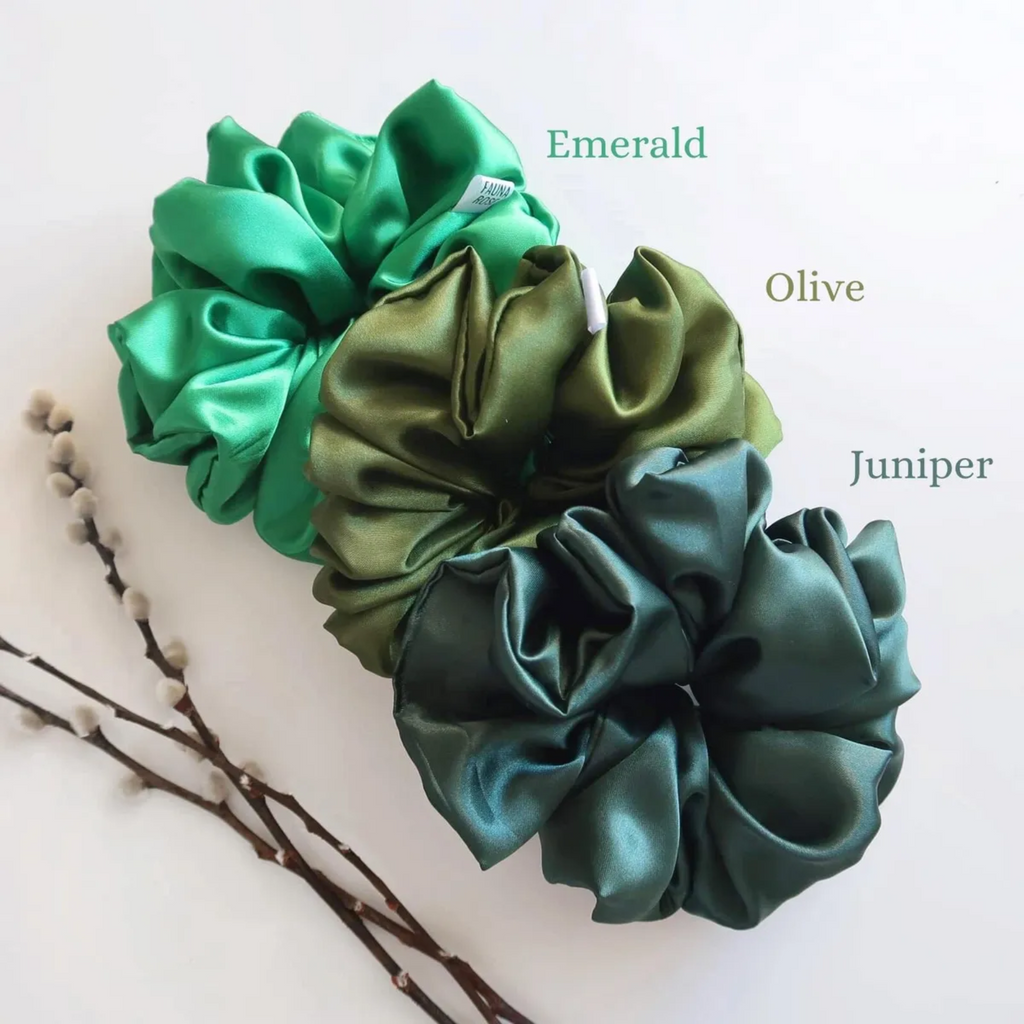 Emerald Scrunchie XL + Mini