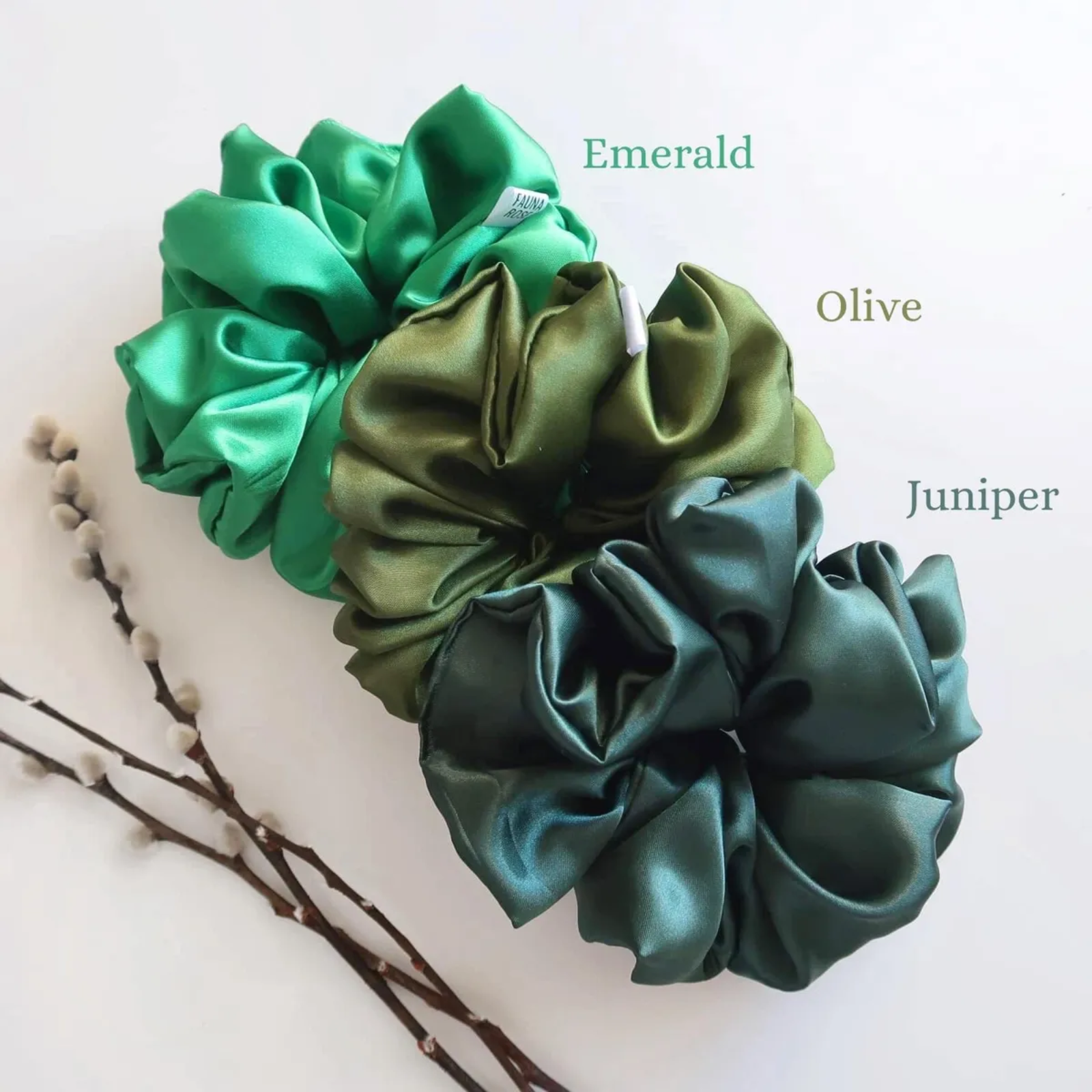 Emerald Scrunchie XL + Mini