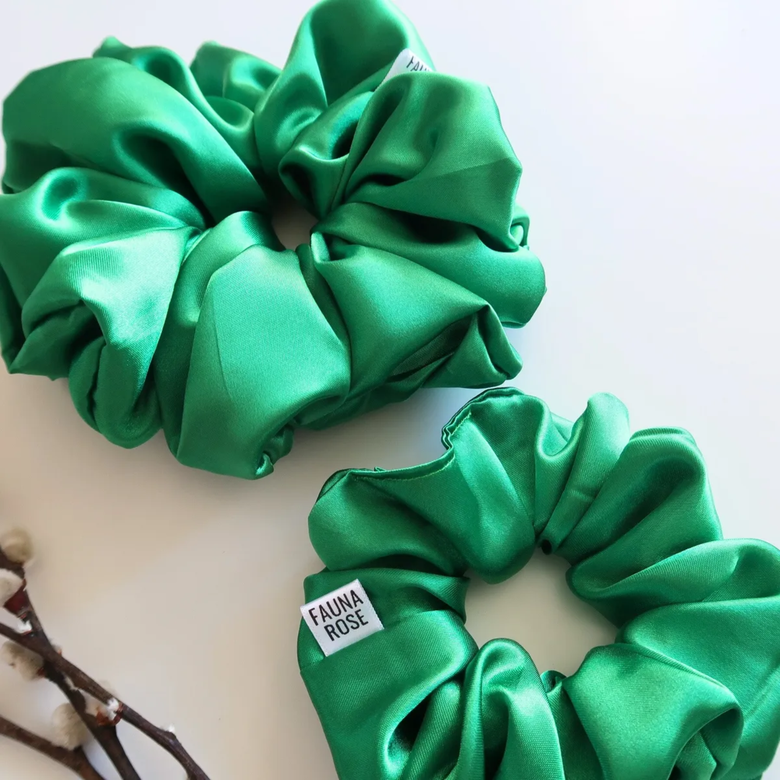 Emerald Scrunchie XL + Mini