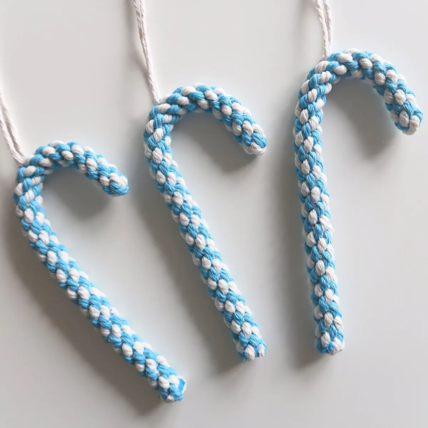 Macramé Candy Cane Decoration