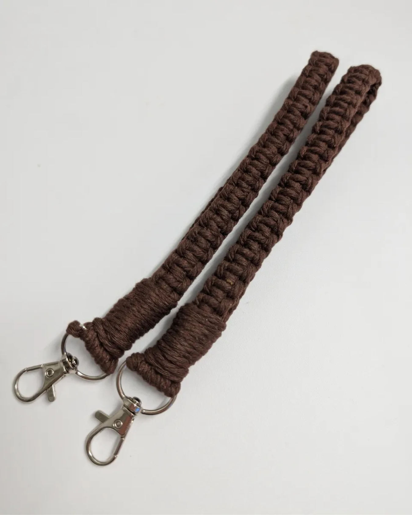 Mocha Macrame Wristlet