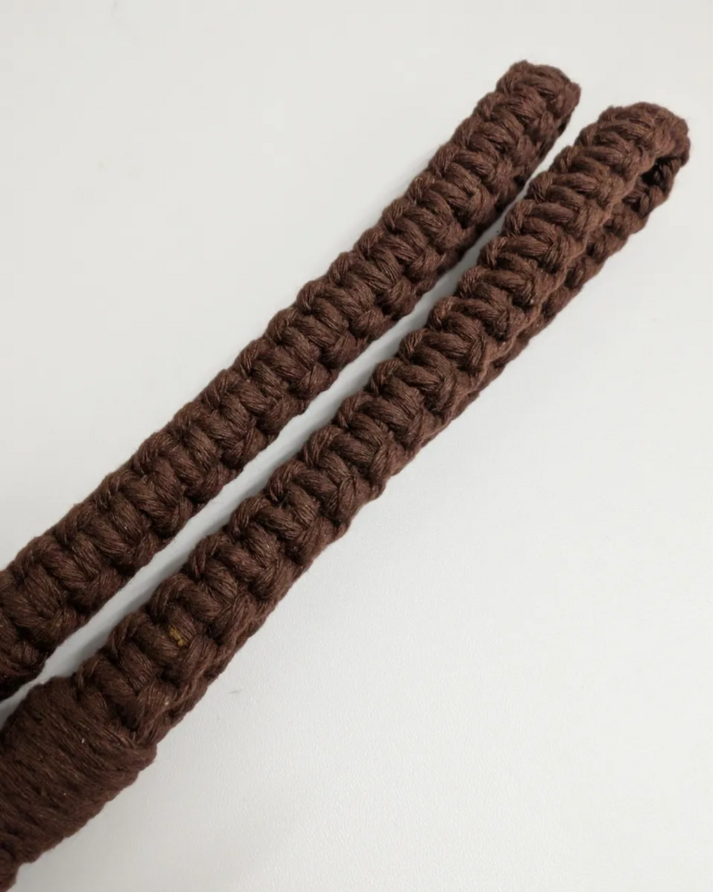 Mocha Macrame Wristlet