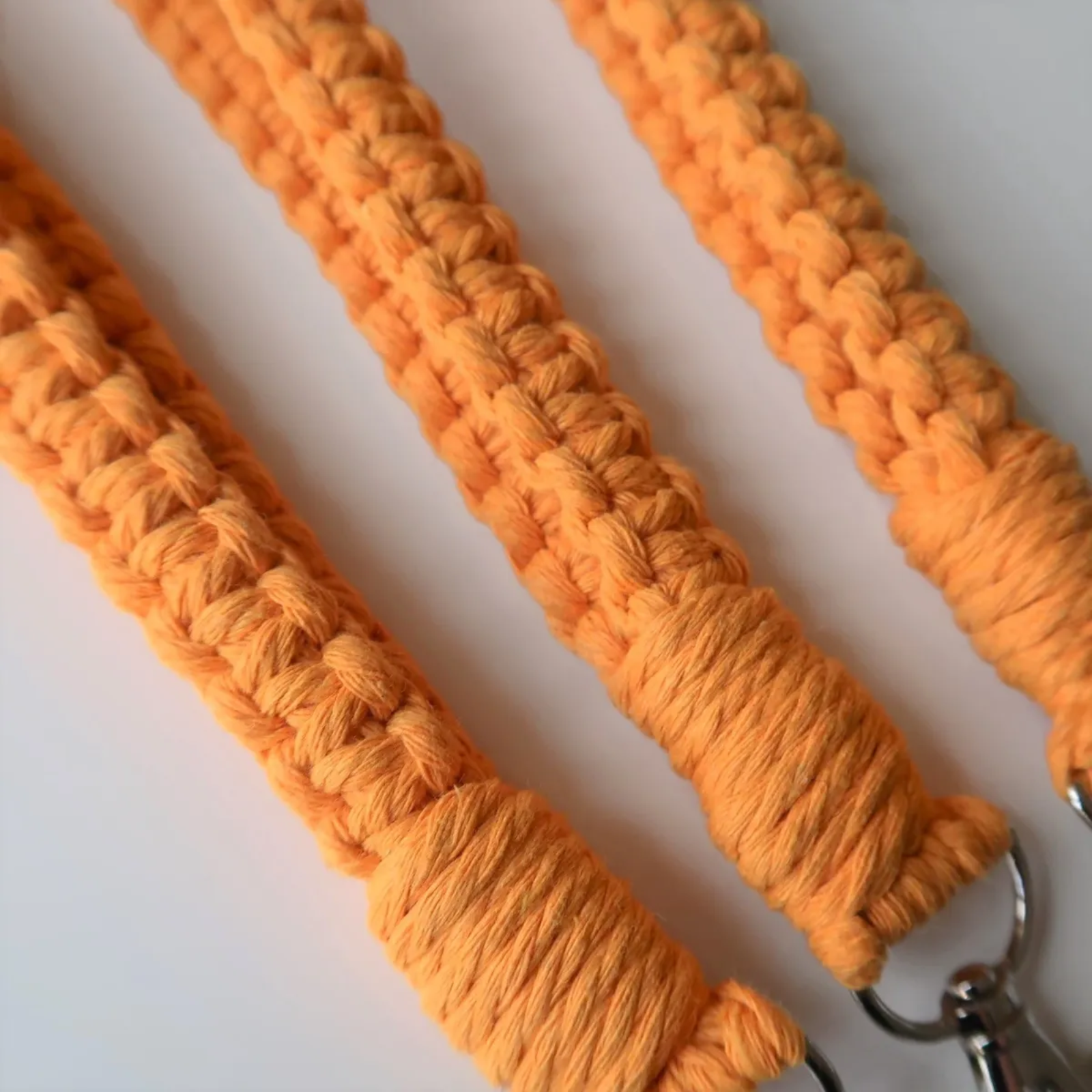 Daffodil Macrame Wristlet