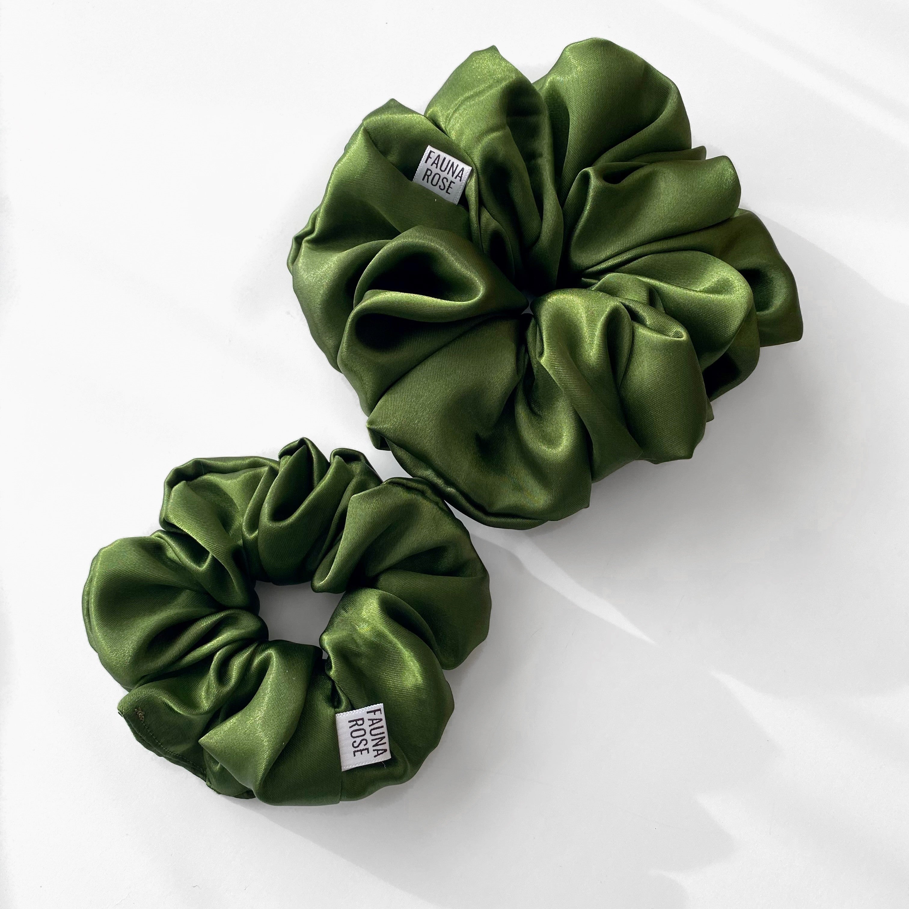 Olive Scrunchie XL + Mini